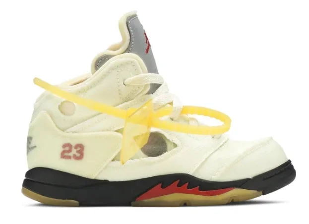 Off White X Air Jordan 5 Retro SP TD - Sail