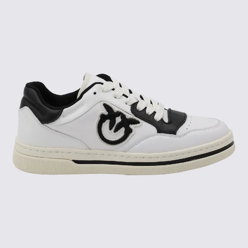 Pinko White And Black Sneakers