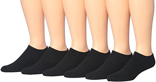 James Fiallo Men's 6-Pairs Low Cut Athletic Sport Socks 2902-6