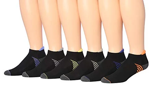 James Fiallo Men's 6-Pairs Low Cut Athletic Sport Socks 2924-A