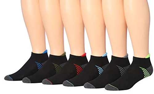 James Fiallo Men's 6-Pairs Low Cut Athletic Sport Socks 2924-B