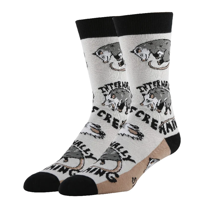 Stressed Opossum Socks