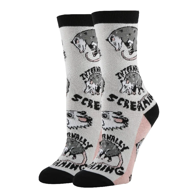 Stressed Opossum Socks