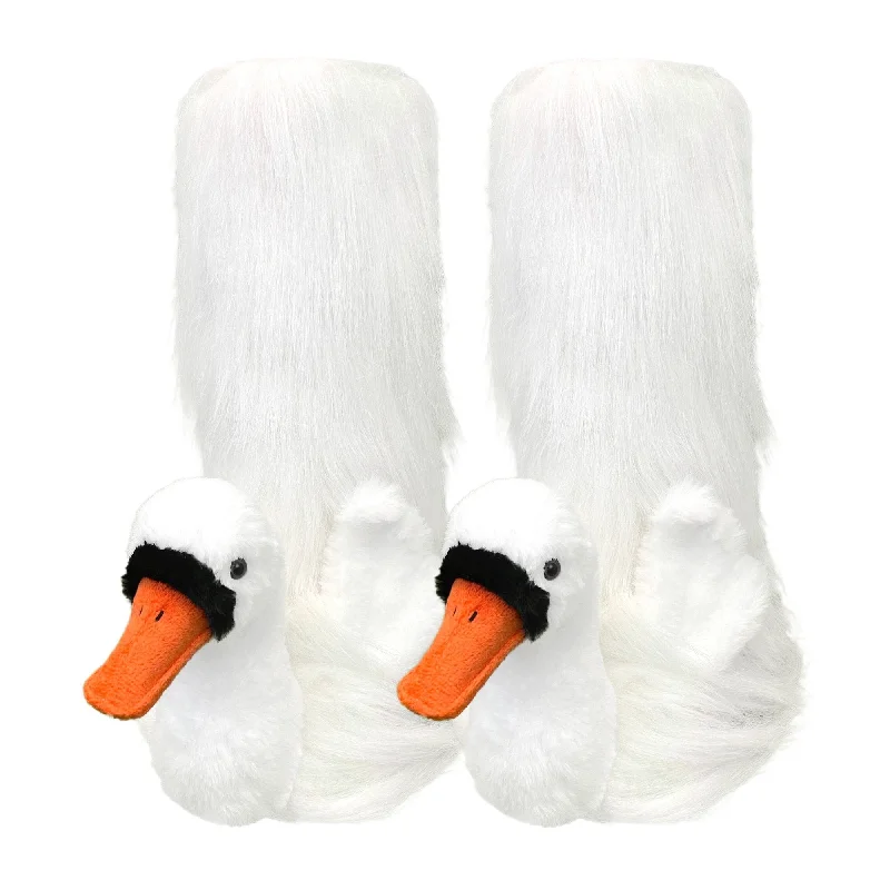 Sweetpea Swan Kid's Slipper Socks