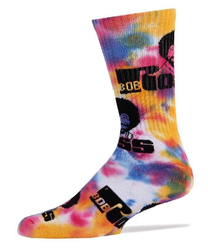 Tie Dye Bob Ross Socks