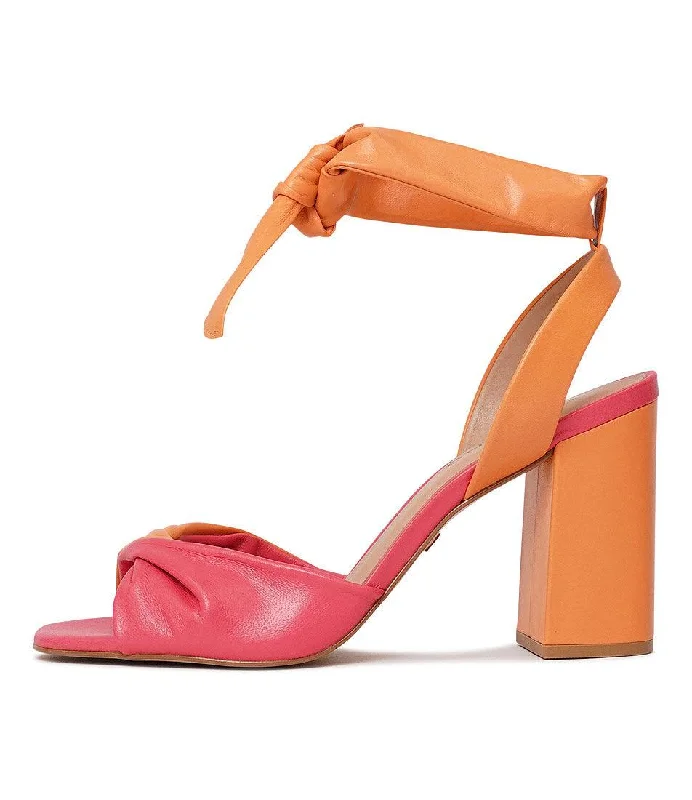 154038 Fuchsia/ Orange Heels