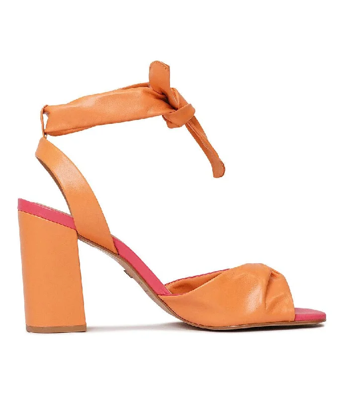 154038 Fuchsia/ Orange Heels