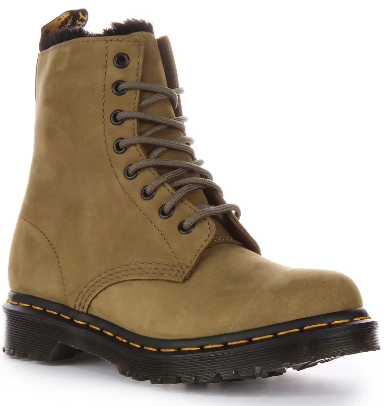 Dr Martens 1460 Serena In Olivegreen