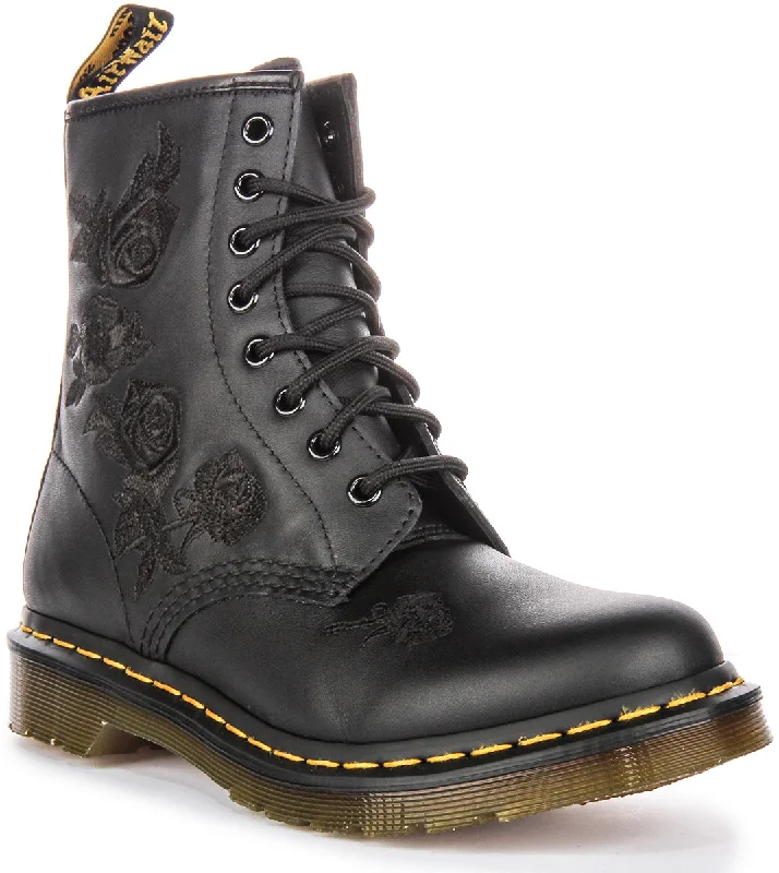 Dr Martens 1460 Vonda In Black Mono For Women