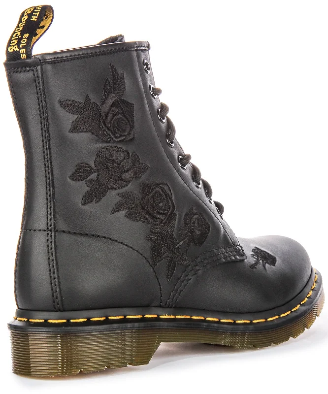 Dr Martens 1460 Vonda In Black Mono For Women