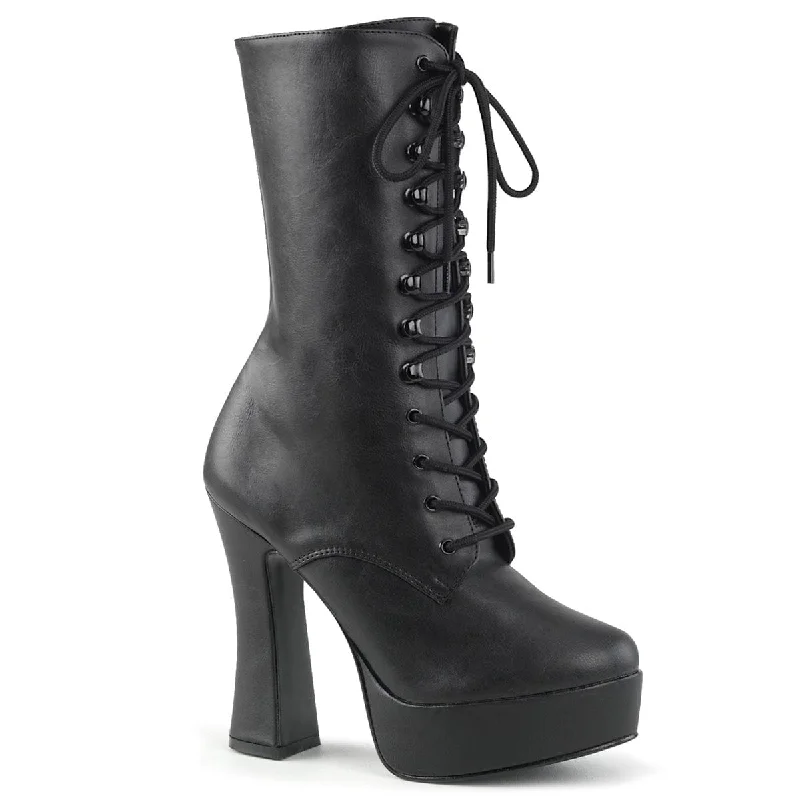 ELECTRA-1020 Black Faux Leather/Black Matte