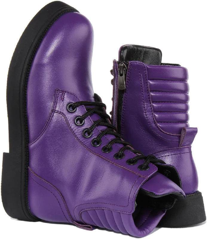 Clarissa Ankle Boots In Purple