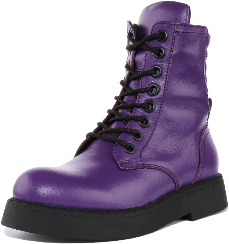 Clarissa Ankle Boots In Purple