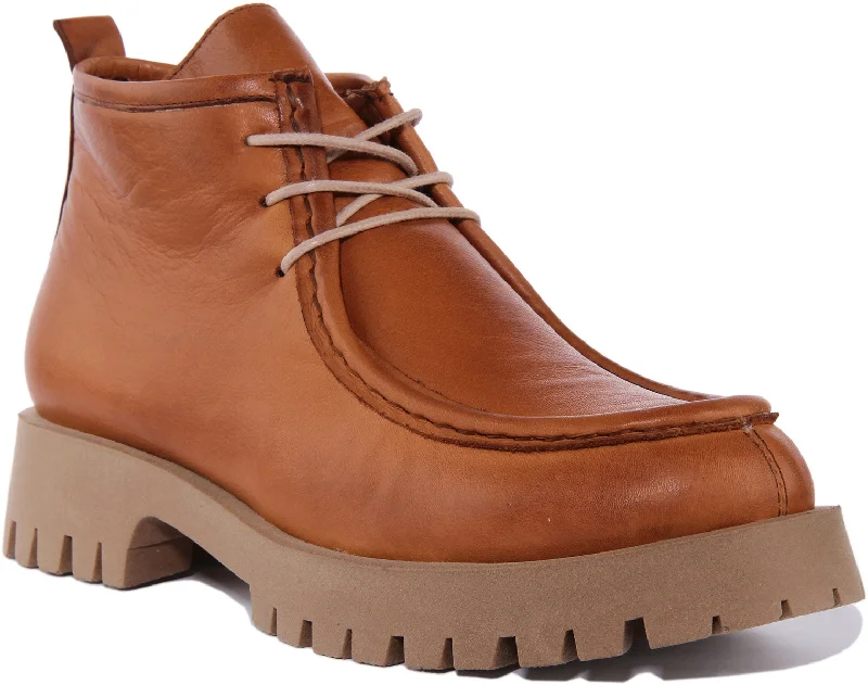 Judith Ankle Boots In Tan