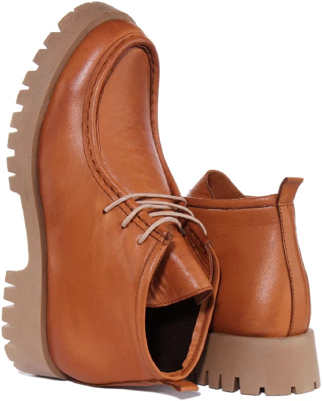 Judith Ankle Boots In Tan