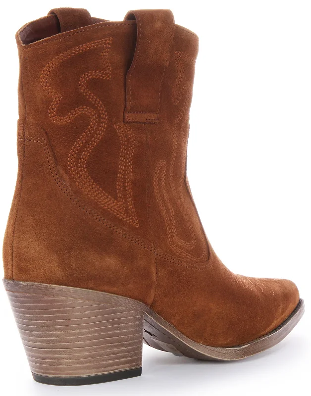 Justinreess England Nova Suede In Tan Suede For Women