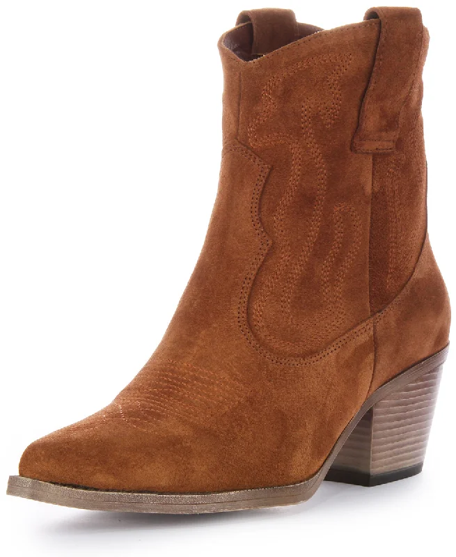 Justinreess England Nova Suede In Tan Suede For Women