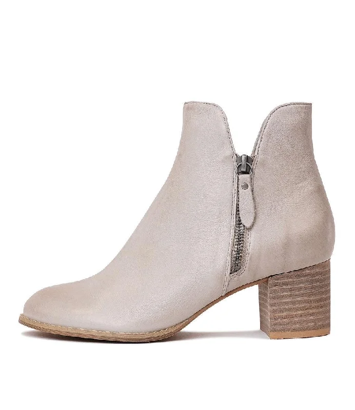 Shiannely Smoke Leather Ankle Boots