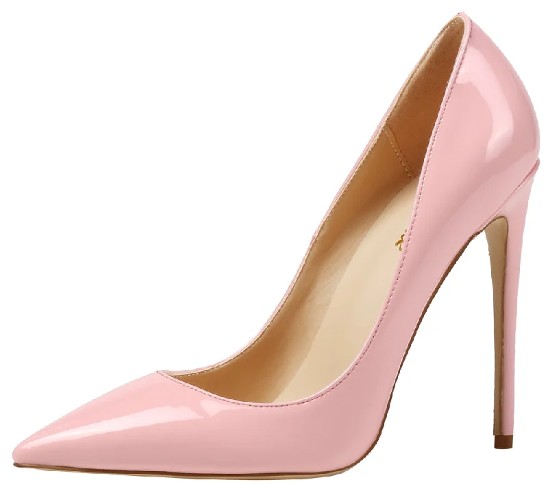 Pink Patent Leather 10cm 12cm 8cm 6cm High Heels Party Dress Stilettos Pumps