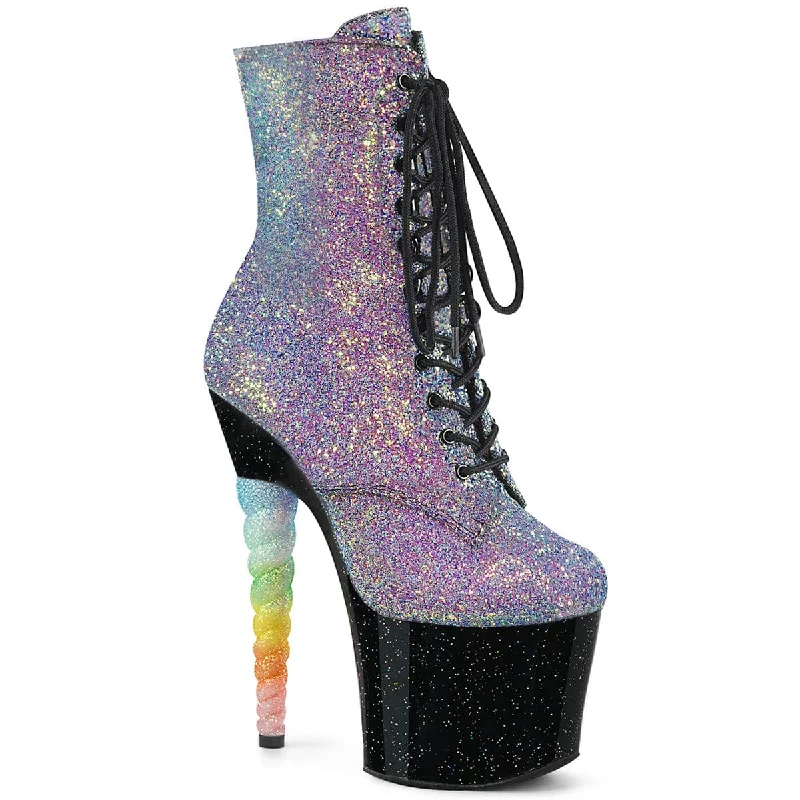 UNICORN-1020G PurpLeather-Blue Glitter/Black