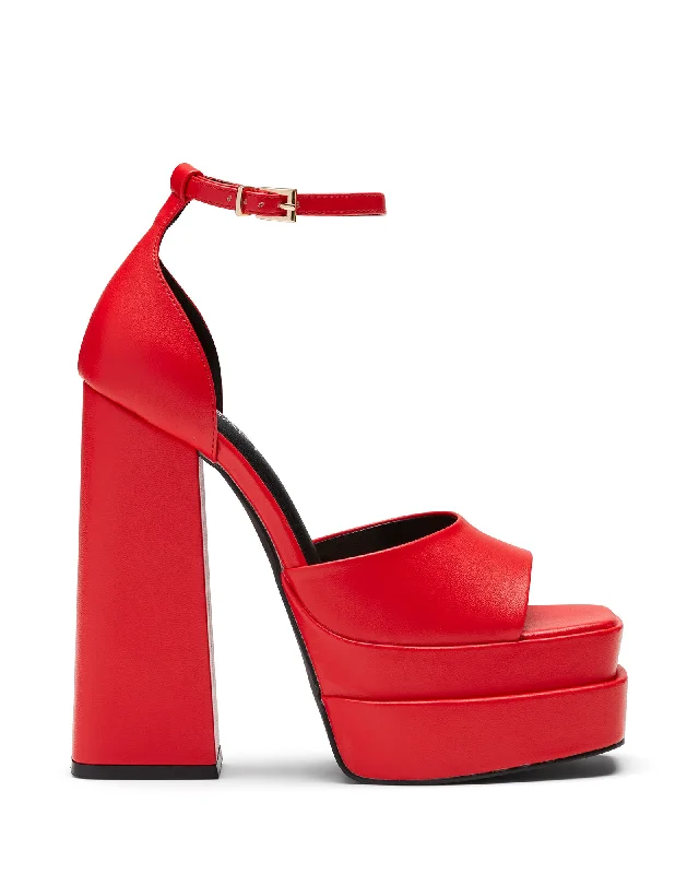 Virtue Platform Heel Red