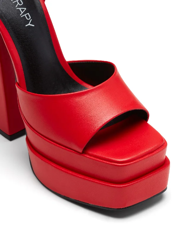 Virtue Platform Heel Red