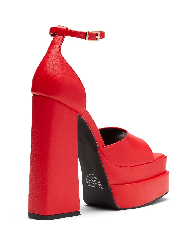 Virtue Platform Heel Red