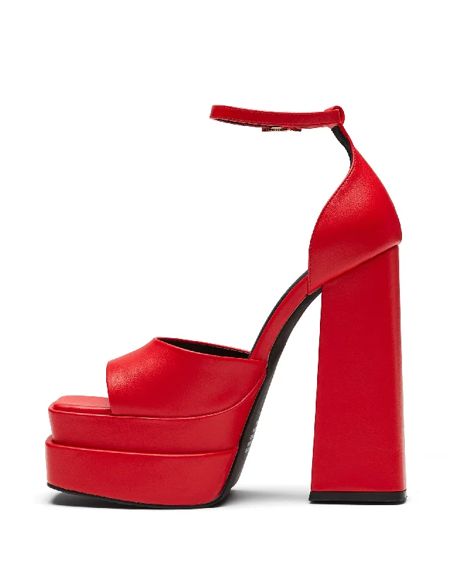 Virtue Platform Heel Red