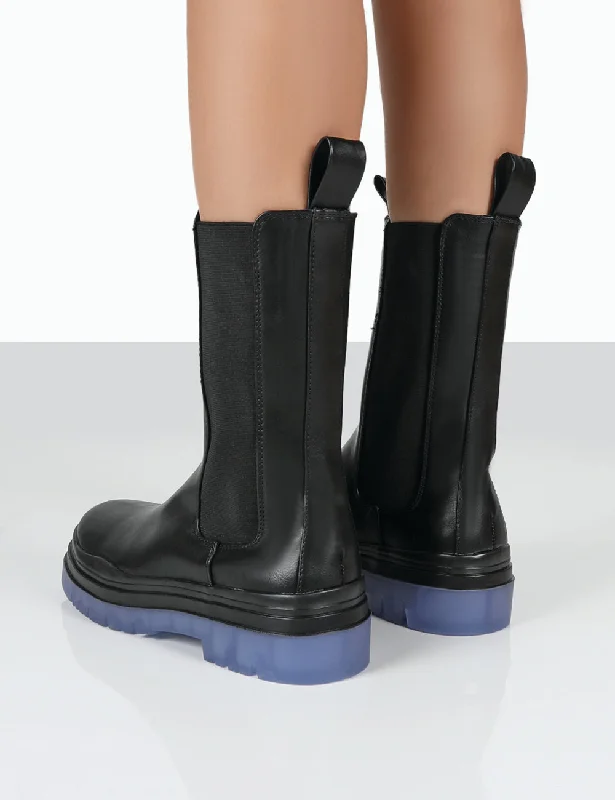 WINTER BLACK ANKLE CHEALSEA BOOTS