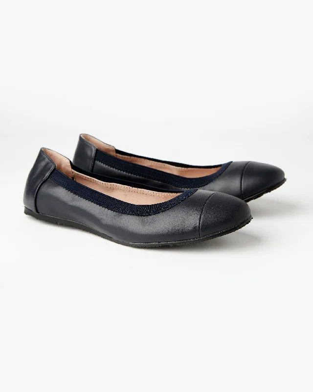 WALNUT MELBOURNE AVA BALLET FLAT NAVY