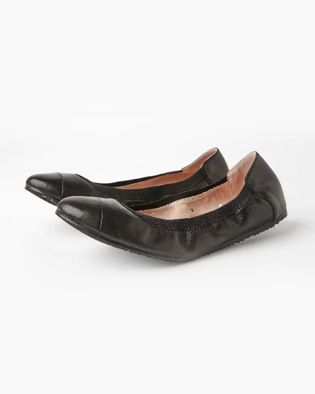 WALNUT MELBOURNE AVA BALLET FLAT  BLACK