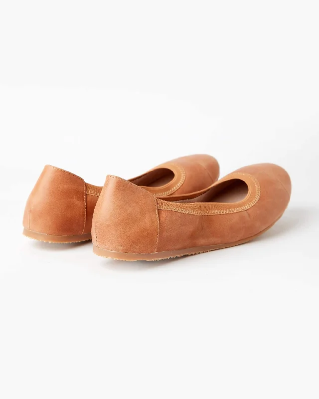 WALNUT MELBOURNE AVA BALLET FLAT  TAN