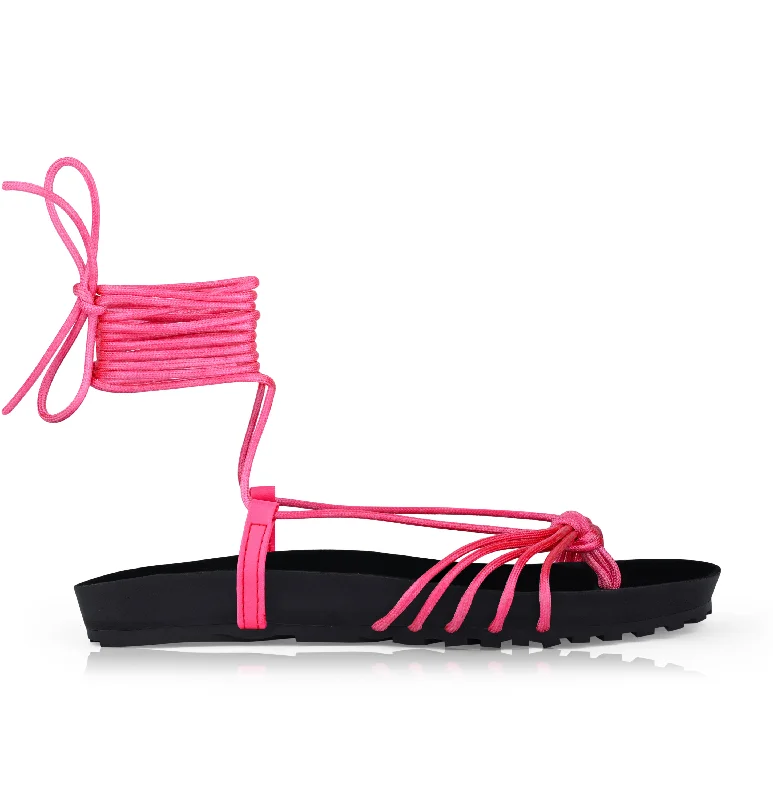 CHANCLAS FUCSHIA FLATS