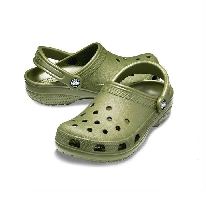 CROCS ARMY GREEN CLOGS