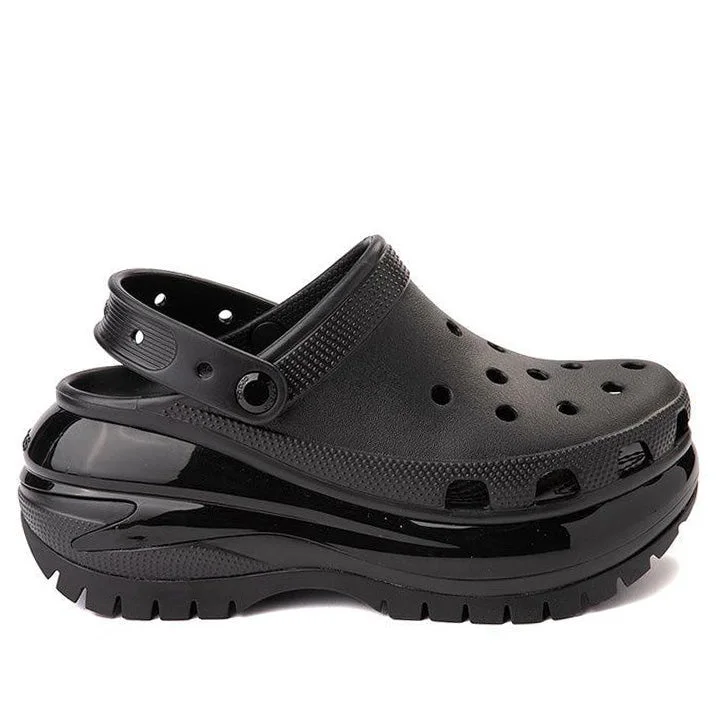 CROCS MEGA CRUSH BLACK CLOGS