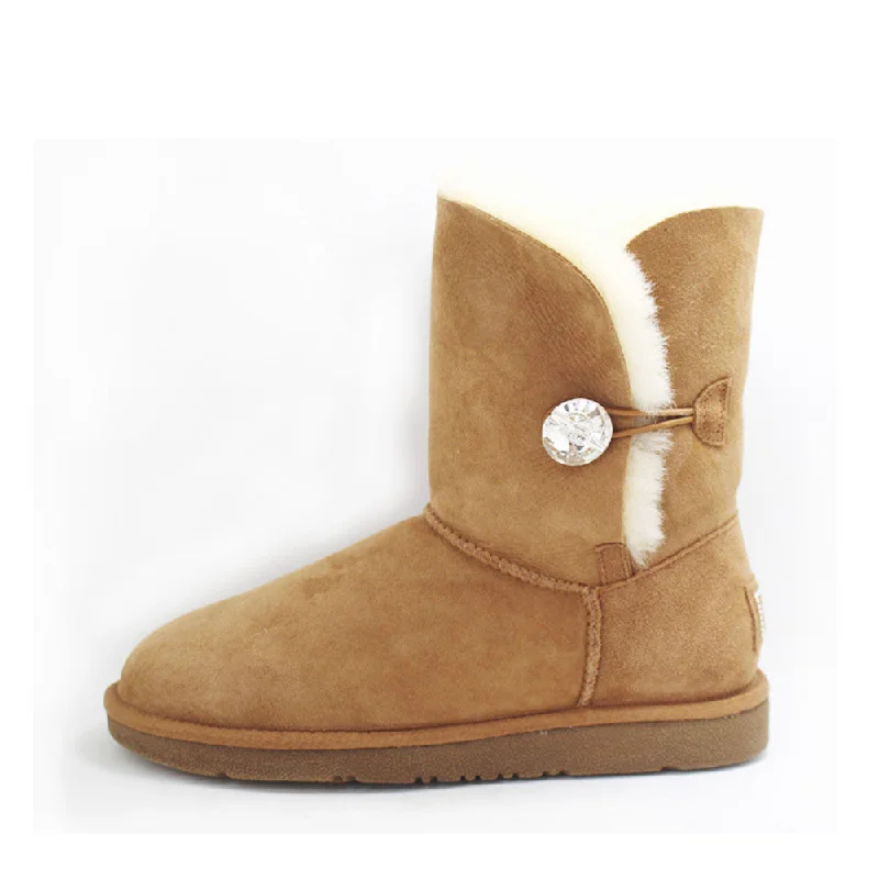 Crystal Medium Ugg Boot - Chestnut