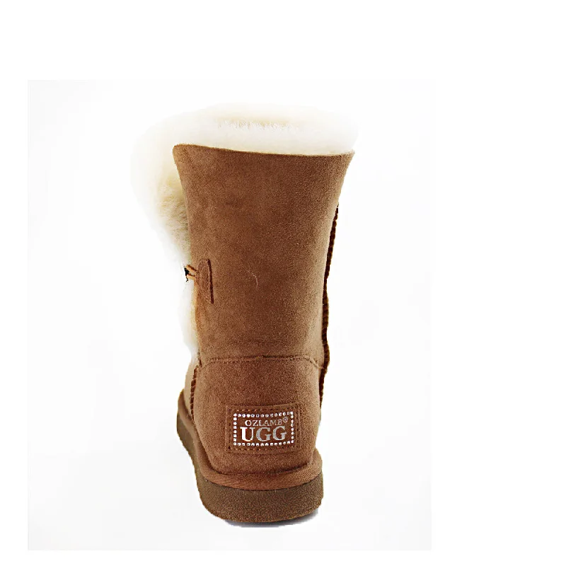 Crystal Medium Ugg Boot - Chestnut