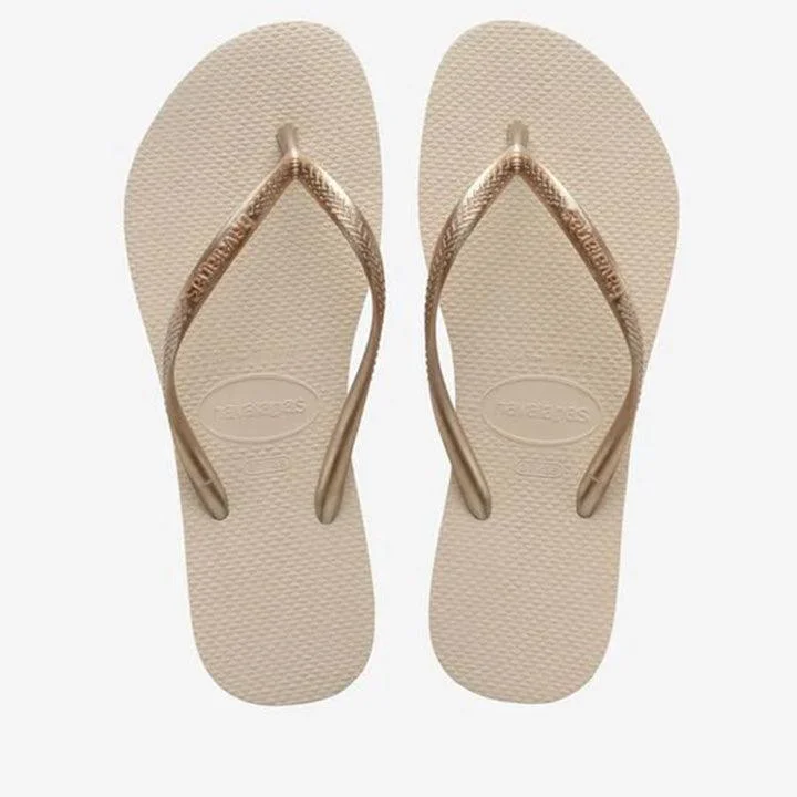 HAVAIANAS SLIM FC BEIGE PALHA