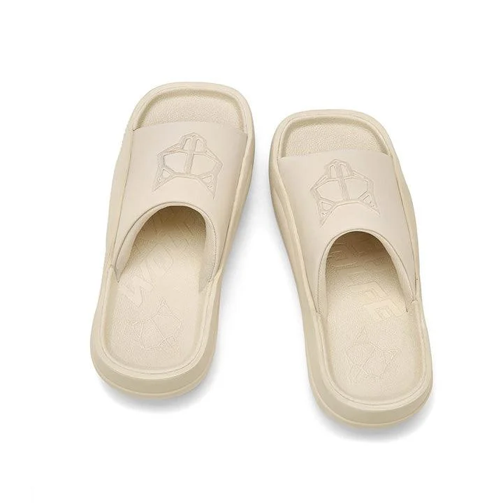 NAKED WOLFE TIDAL BEIGE SLIDES