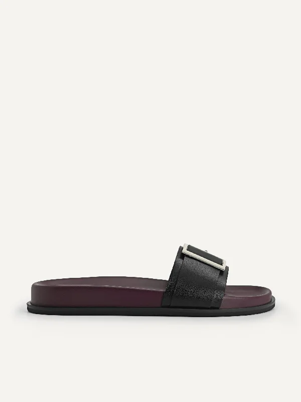 Oversized Buckle Sandals