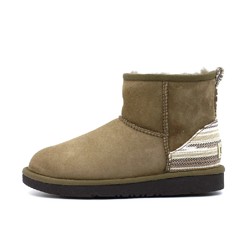 Serape Short Ugg Boot - Mushroom