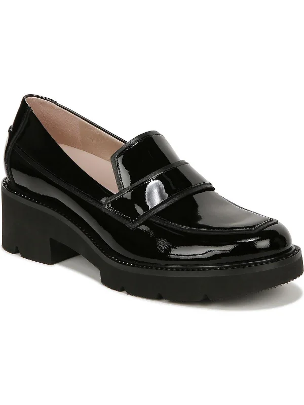 AGAPI Womens Faux Leather Slip On Loafers