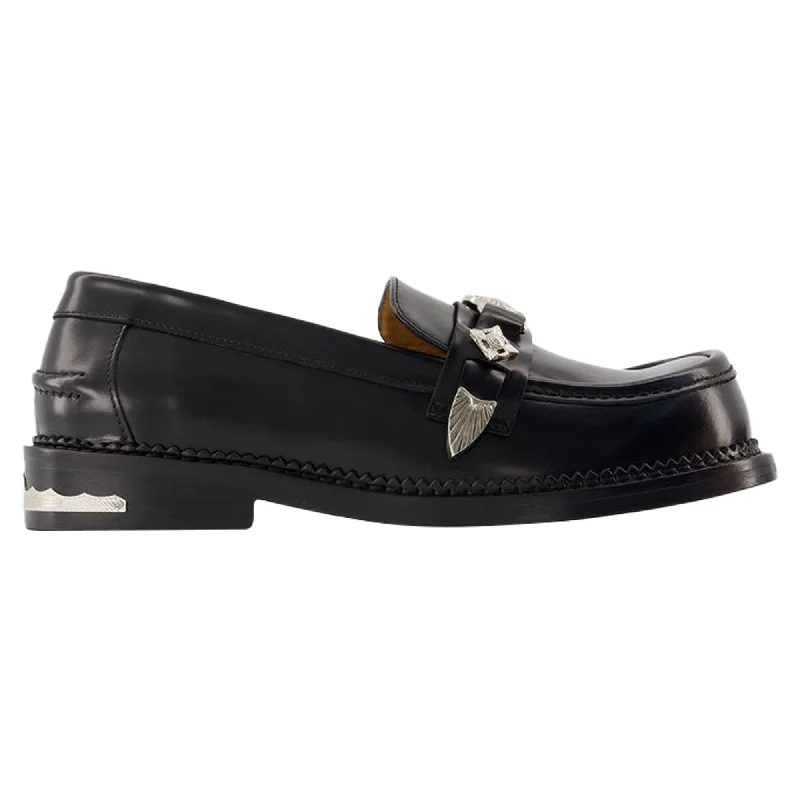 Aj1348 Loafers - Toga Pulla - Leather - Black