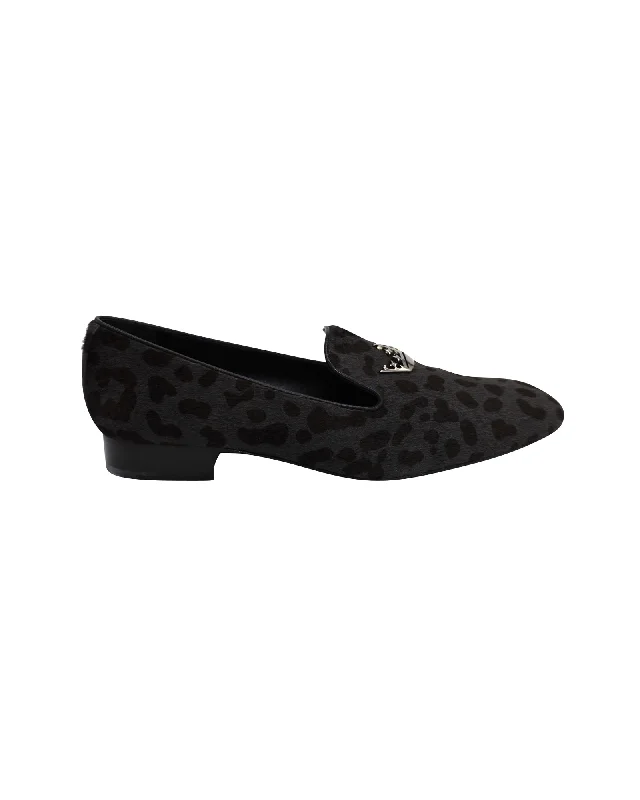 Church's Slip-On Loafers in Animal Print Pony Hair