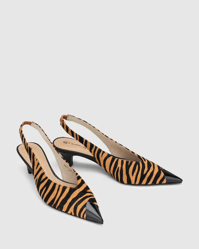 Cosmopolitan Heel - Natural Stripe