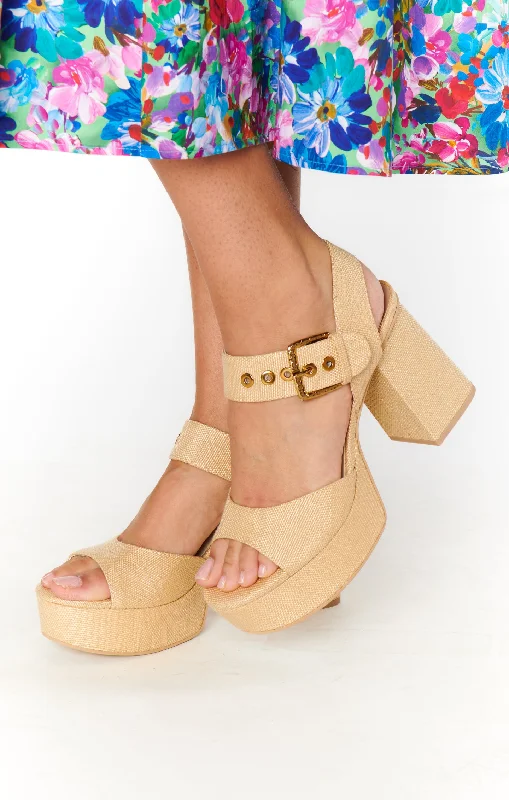 Dolce Vita Bobby Platform Heel ~ Natural