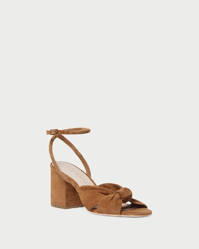 Fiamma Cacao Knot Mid-Heel Sandal