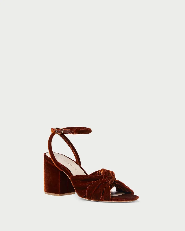 Fiamma Sienna Knot Mid-Heel Sandal