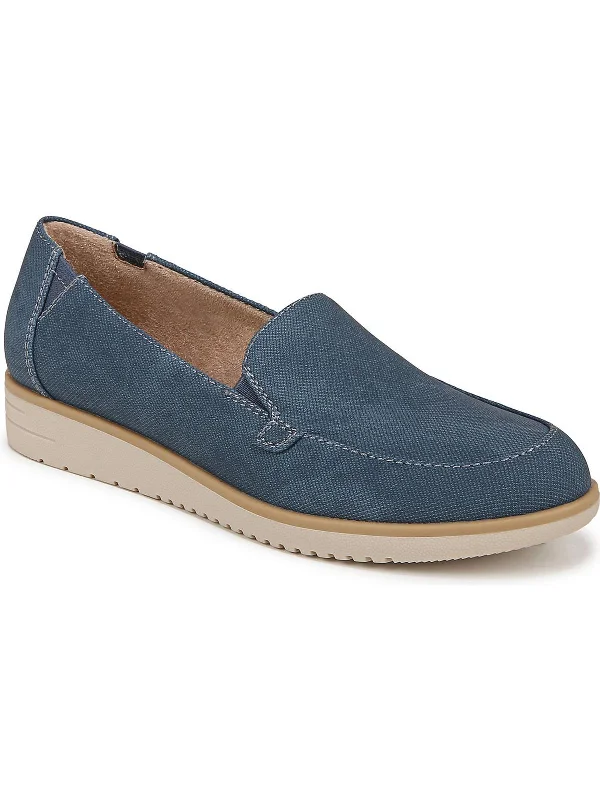 Idea-Moc Womens Faux Leather Slip On Loafers