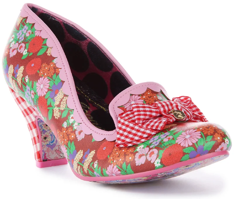 Irregular Choice Kanjanka In Red Pink For Women